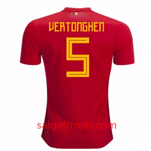 Belgien Fodboldtrøjer Vertonghen 5 Hjemmebanesæt VM 2018 Belgien Fodboldtrøjer Vertonghen 5 Hjemmebanesæt VM 2018